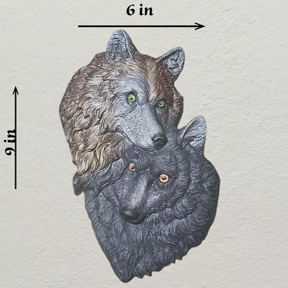 Large wolf wall decor
