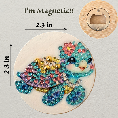 Diamond art Magnetic Bottle Openers