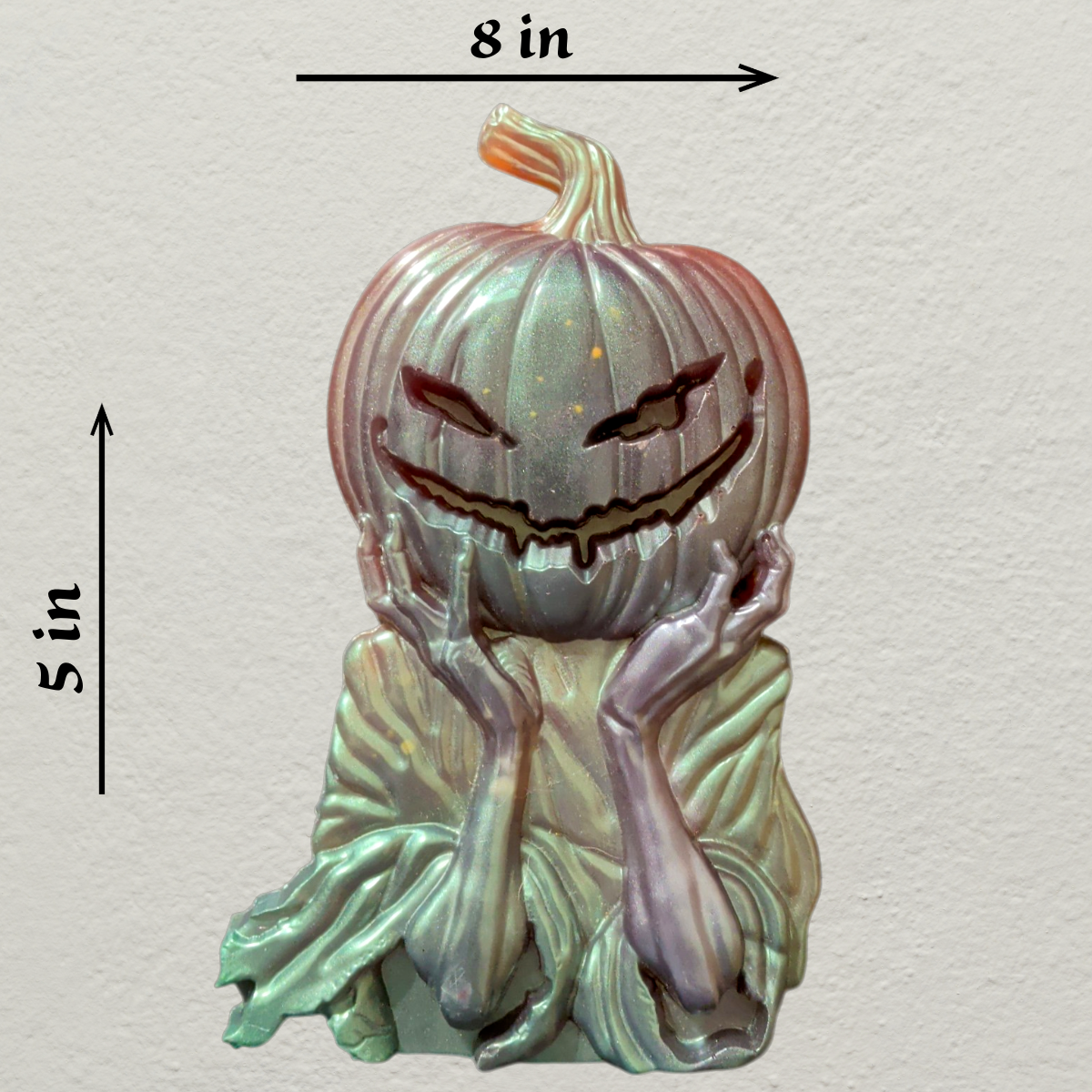The Pumpkin Monarch – Premium Non-Toxic Resin Glow-in-the-Dark Wall Hanging