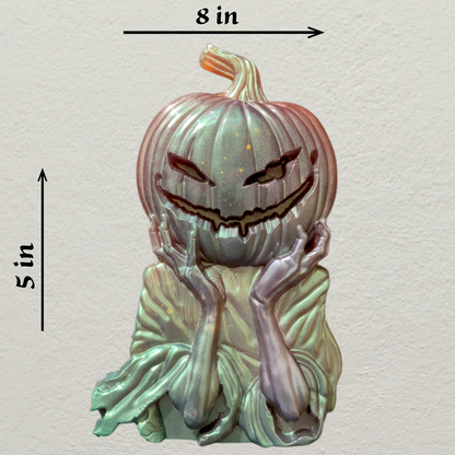 The Pumpkin Monarch – Premium Non-Toxic Resin Glow-in-the-Dark Wall Hanging