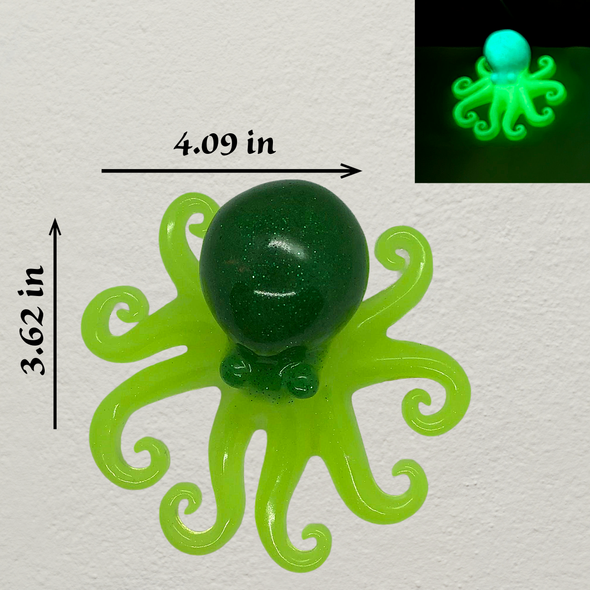 3D Glow in the Dark Octopus