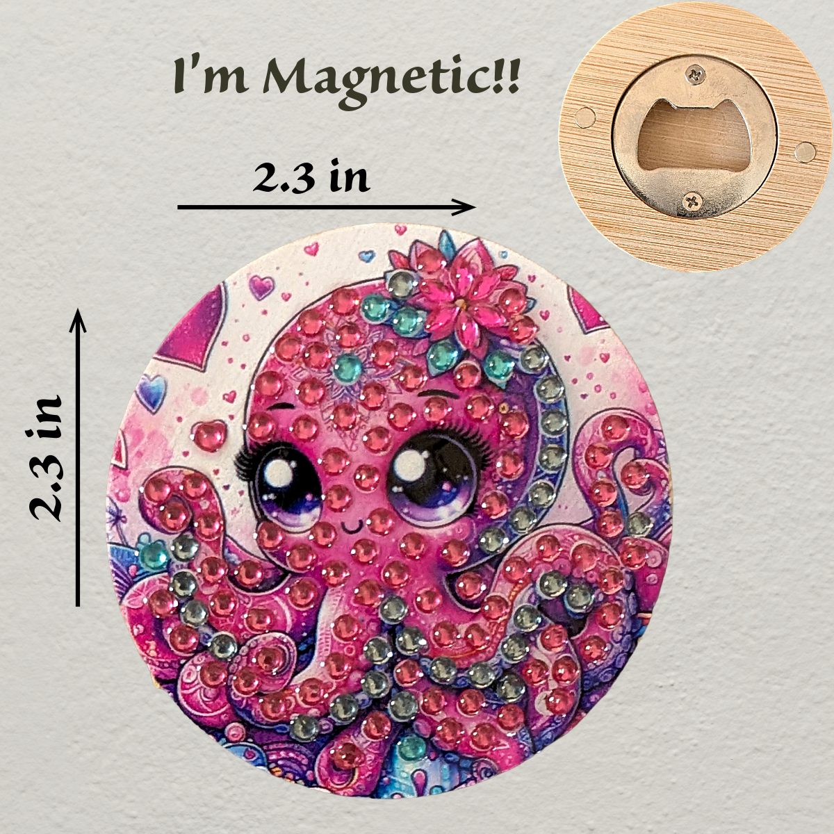 Diamond art Magnetic Bottle Openers