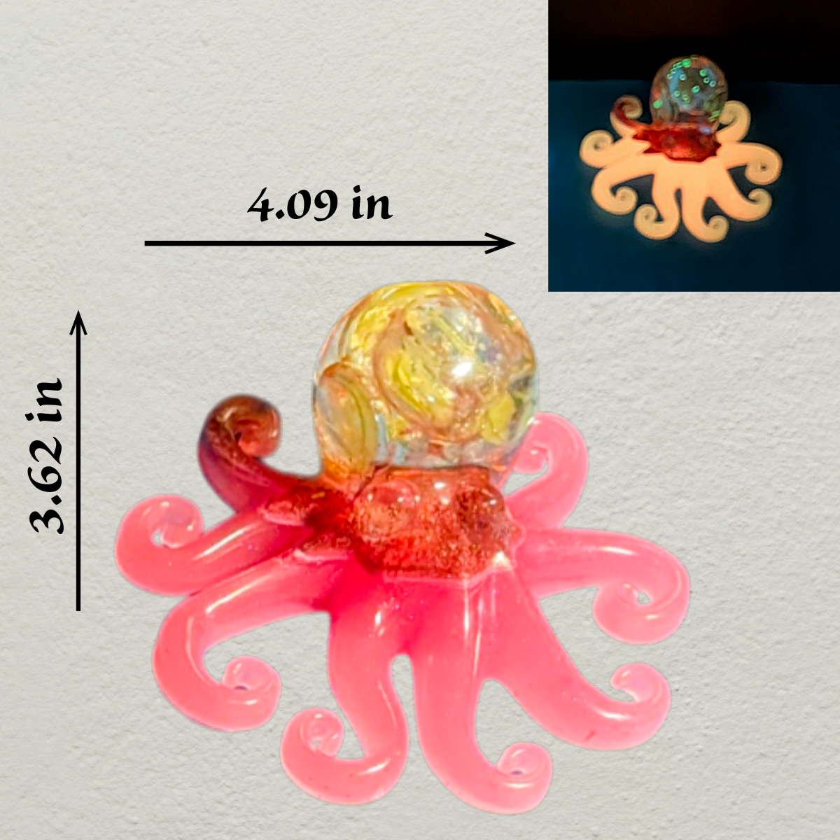 3D Glow in the Dark Octopus