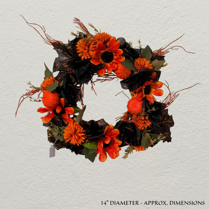 Halloween floral wreaths
