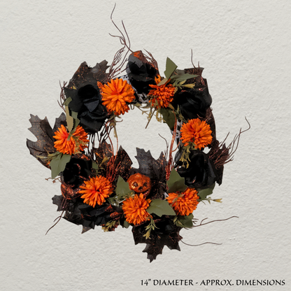 Halloween floral wreaths