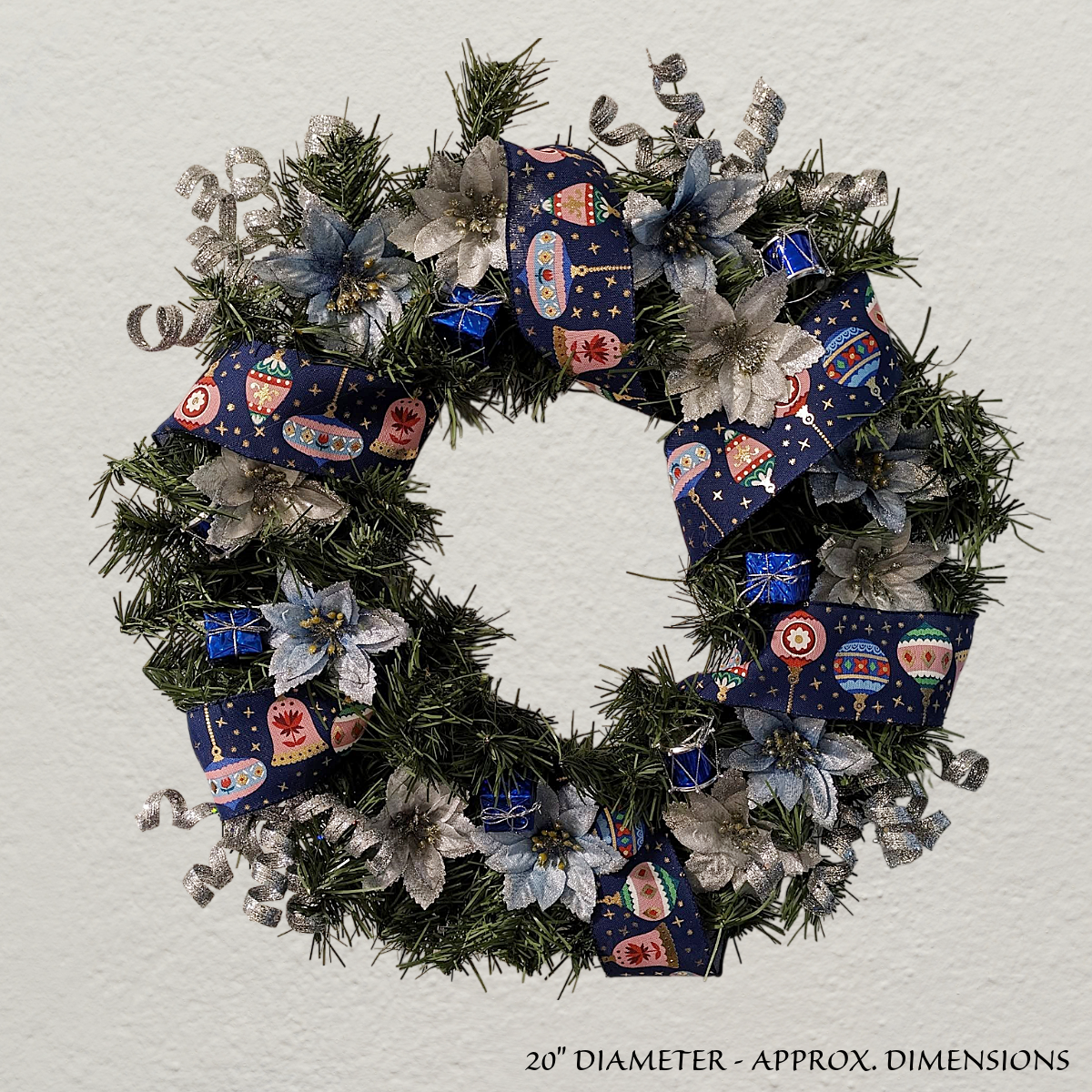 Christmas floral wreath
