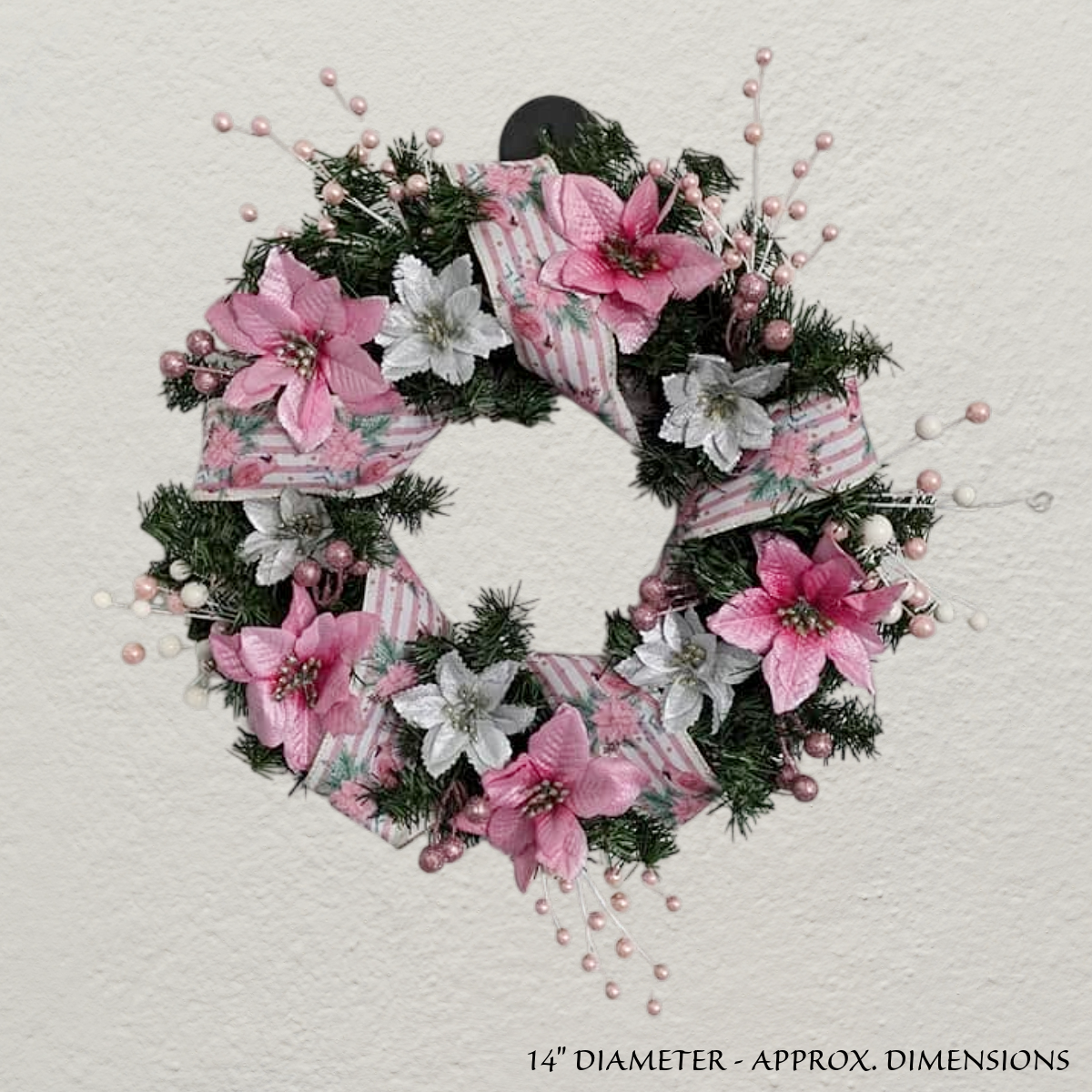 Christmas floral wreath