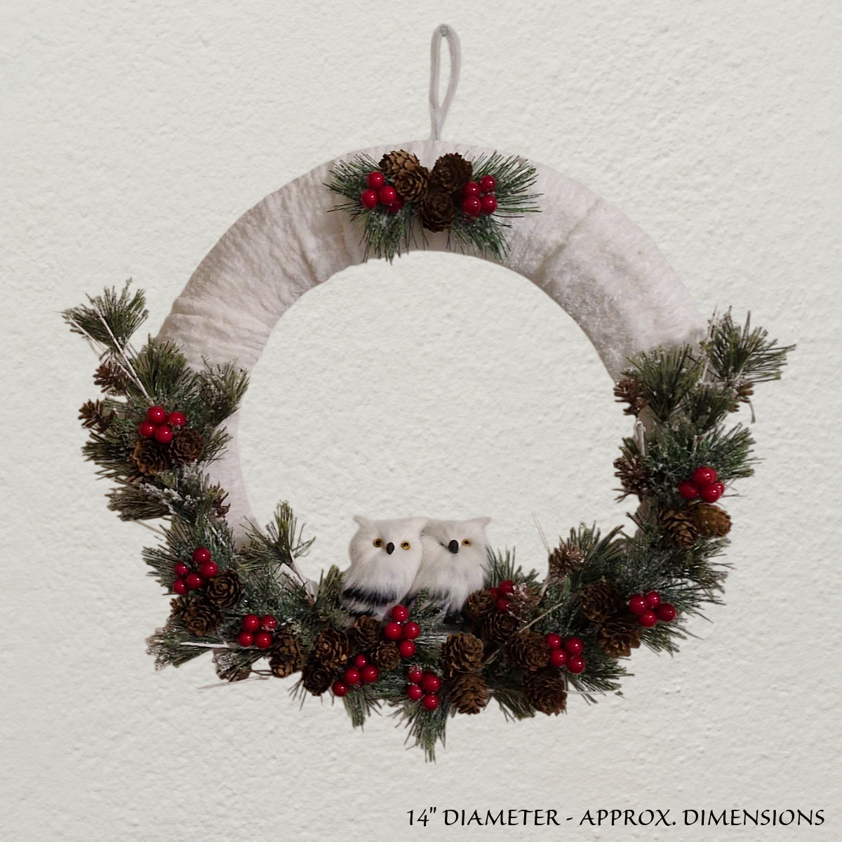 Christmas floral wreath