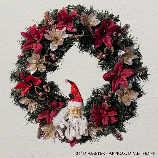 Christmas floral wreath
