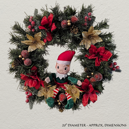 Christmas floral wreath