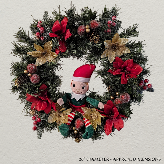 Christmas floral wreath