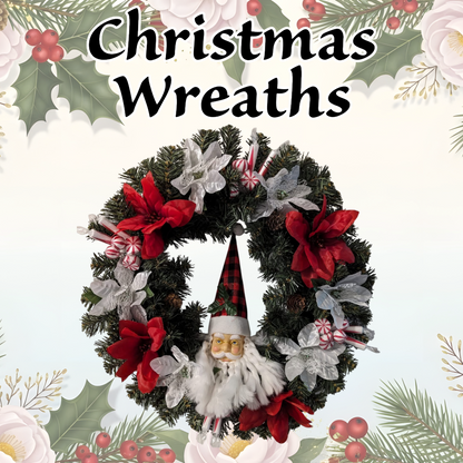 Christmas floral wreath