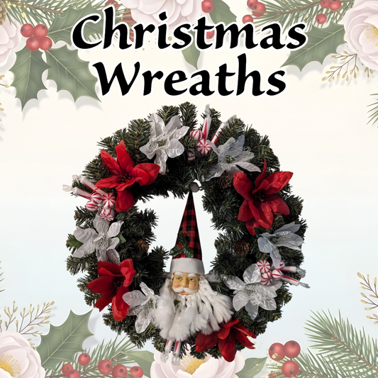 Christmas floral wreath